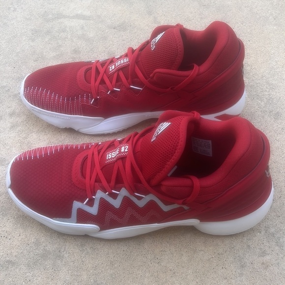 Adidas D.O.N. Issue 2 Red/White Men\'s Basketball Sneaker Size 12 main image 8